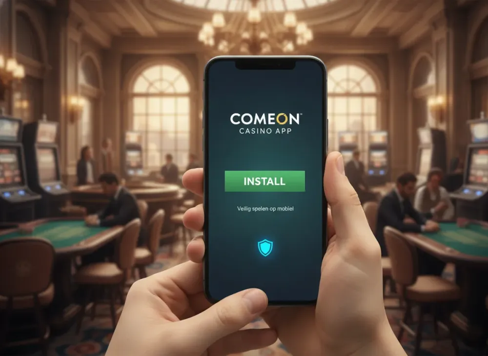 Comeon app installatie en veilig spelen op mobiel
